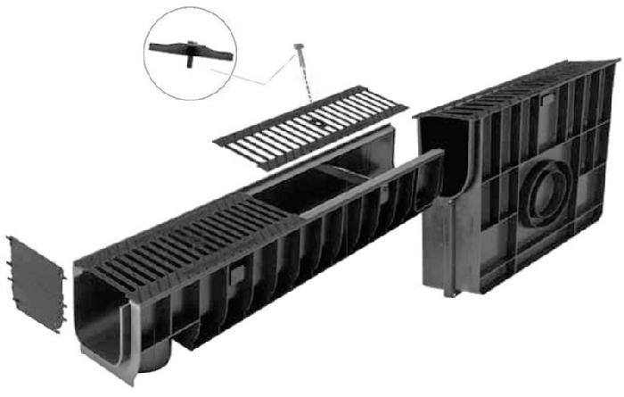 Крепеж для водоотводного лотка фото 3
