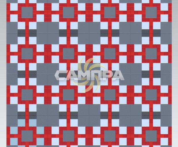 Форма для тротуарной плитки 10х10х4,5 шагрень фото 6